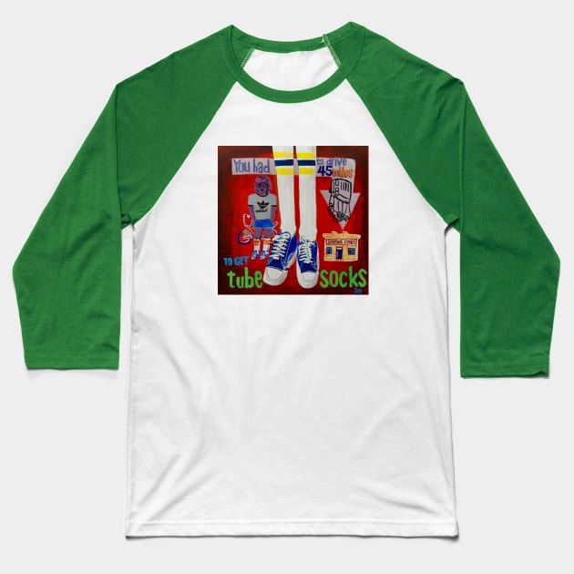 Tubesocks Baseball T-Shirt by SPINADELIC